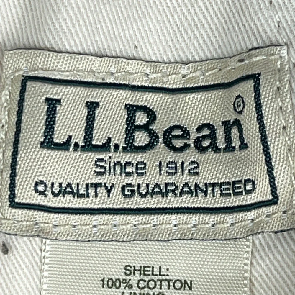 LL Bean Cargo Pants Mens 38x30 Brown Fleece Lined Cotton Canvas Outdoor 277830‎